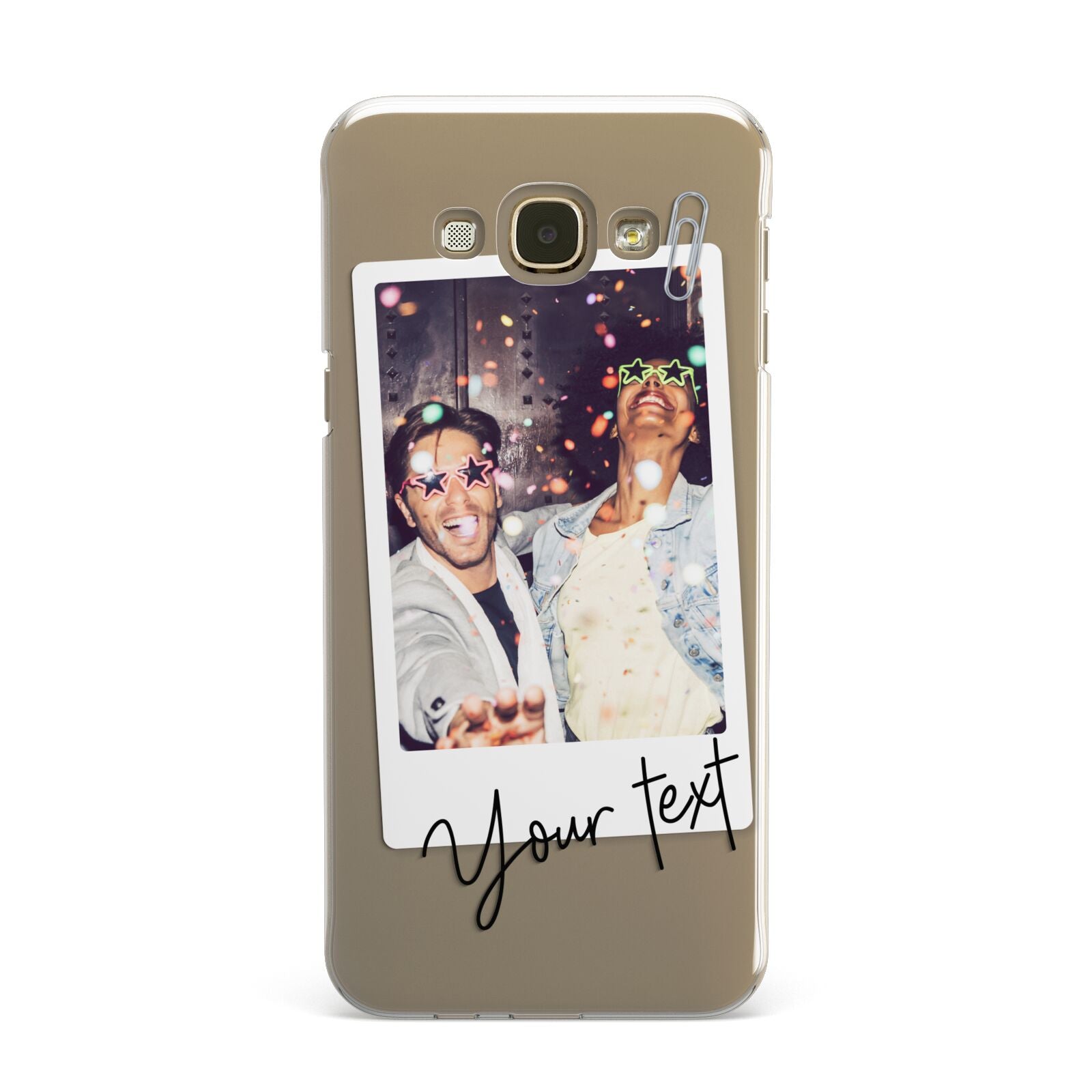 Personalised Photo with Text Samsung Galaxy A8 Case