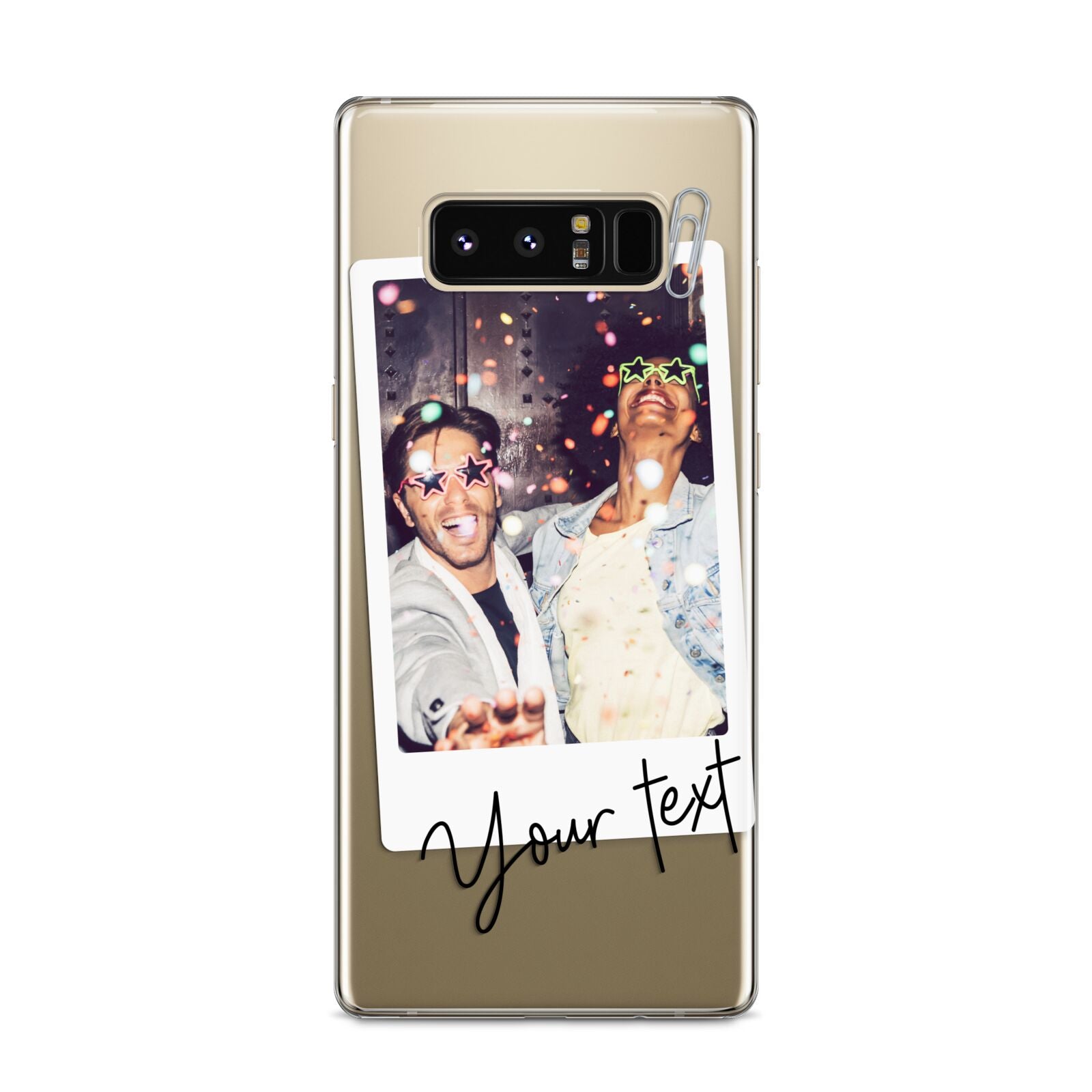 Personalised Photo with Text Samsung Galaxy S8 Case