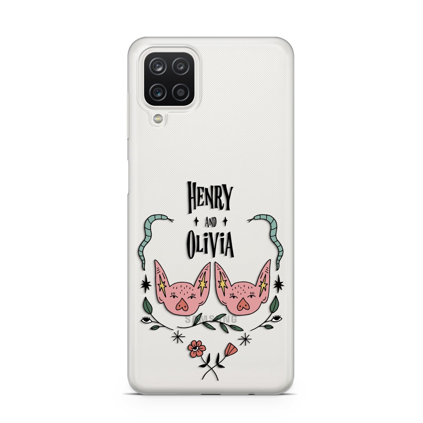 Personalised Piggies Samsung A12 Case