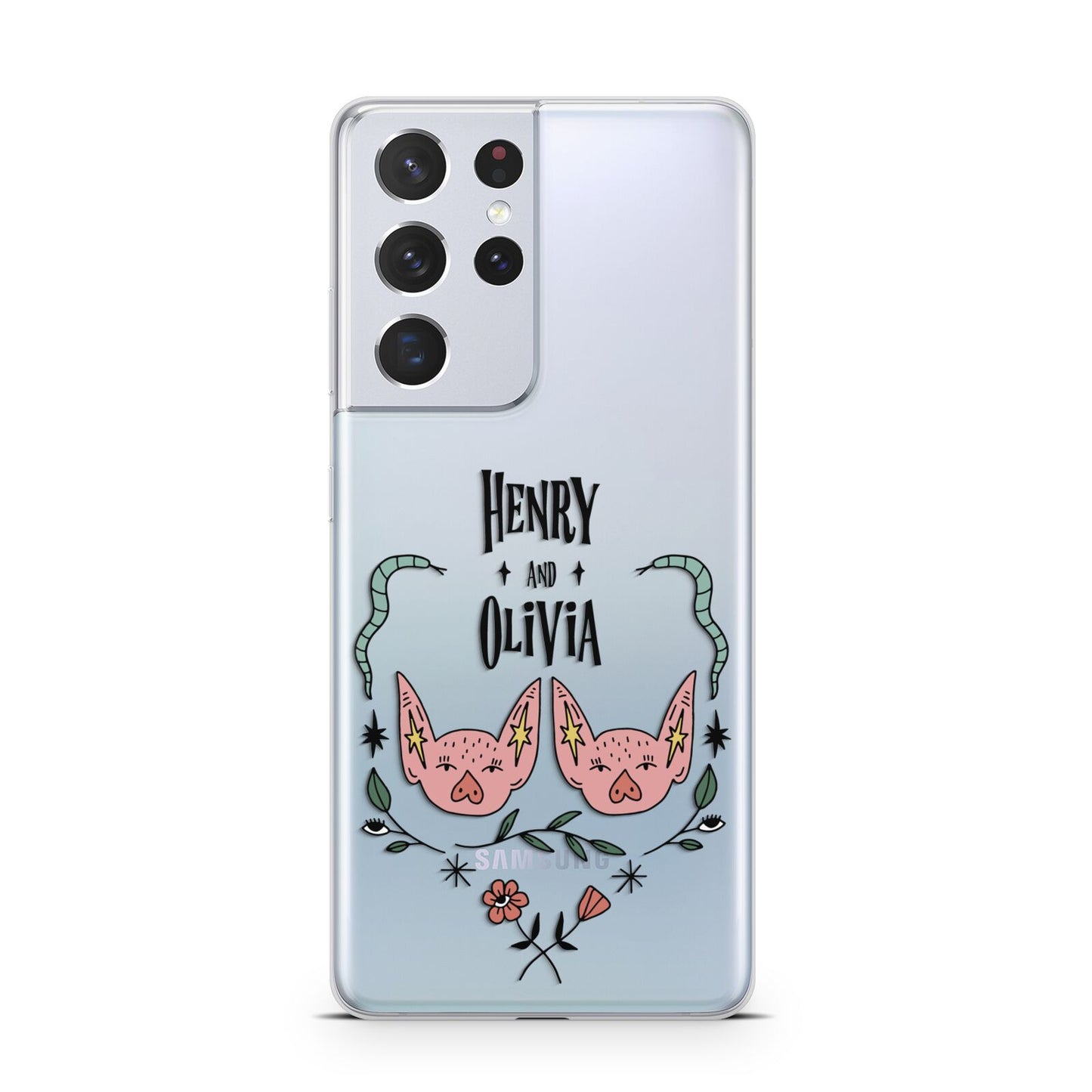 Personalised Piggies Samsung S21 Ultra Case