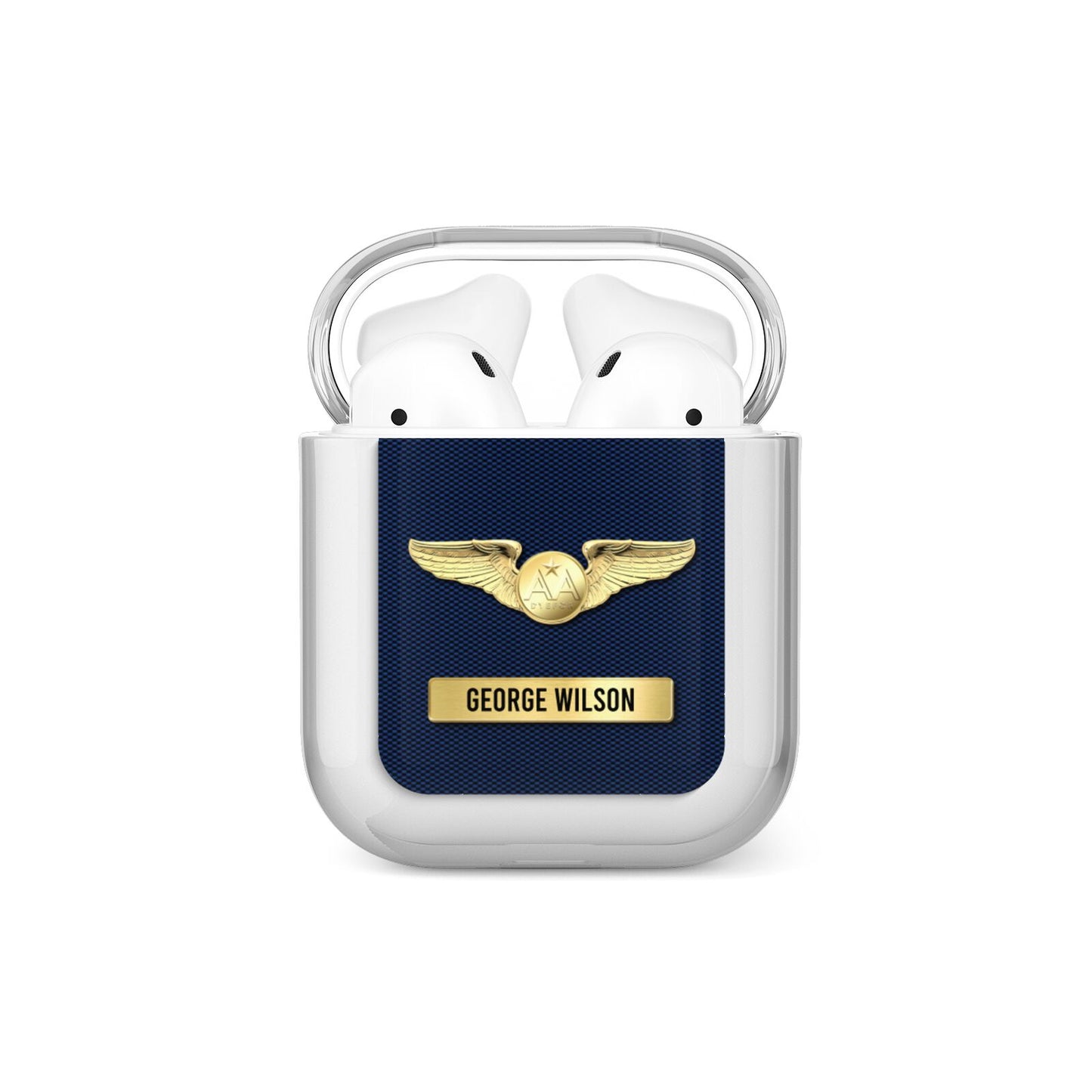 Personalised Pilot Wings AirPods Case