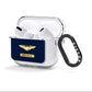 Personalised Pilot Wings AirPods Clear Case 3rd Gen Side Image