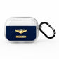 Personalised Pilot Wings AirPods Pro Glitter Case