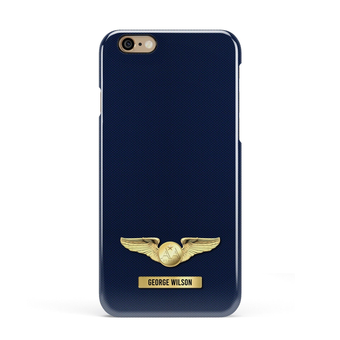 Personalised Pilot Wings Apple iPhone 6 3D Snap Case