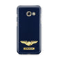 Personalised Pilot Wings Samsung Galaxy A3 2017 Case on gold phone