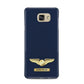 Personalised Pilot Wings Samsung Galaxy A5 2016 Case on gold phone