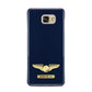 Personalised Pilot Wings Samsung Galaxy A7 2016 Case on gold phone