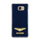 Personalised Pilot Wings Samsung Galaxy A9 2016 Case on gold phone