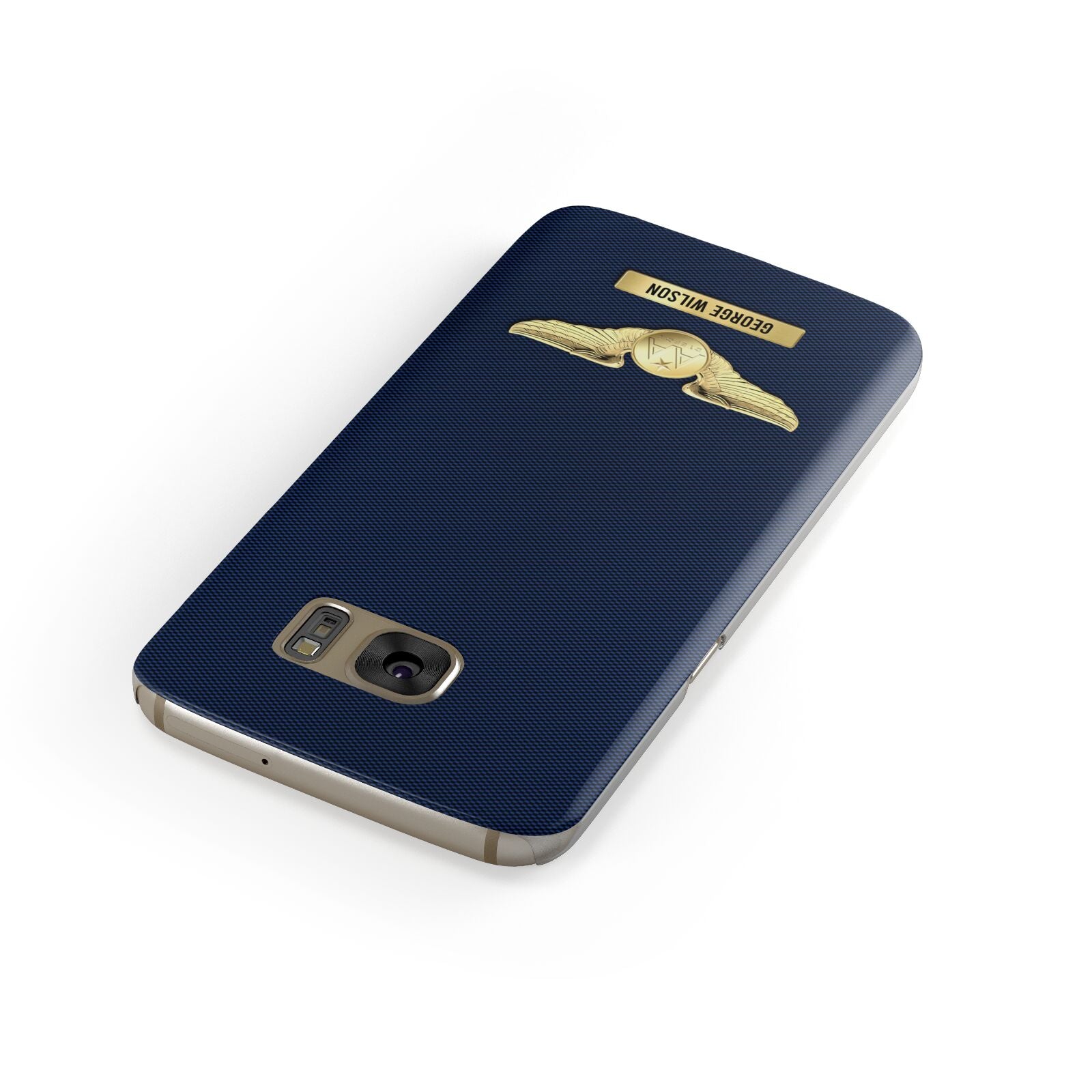 Personalised Pilot Wings Samsung Galaxy Case Front Close Up