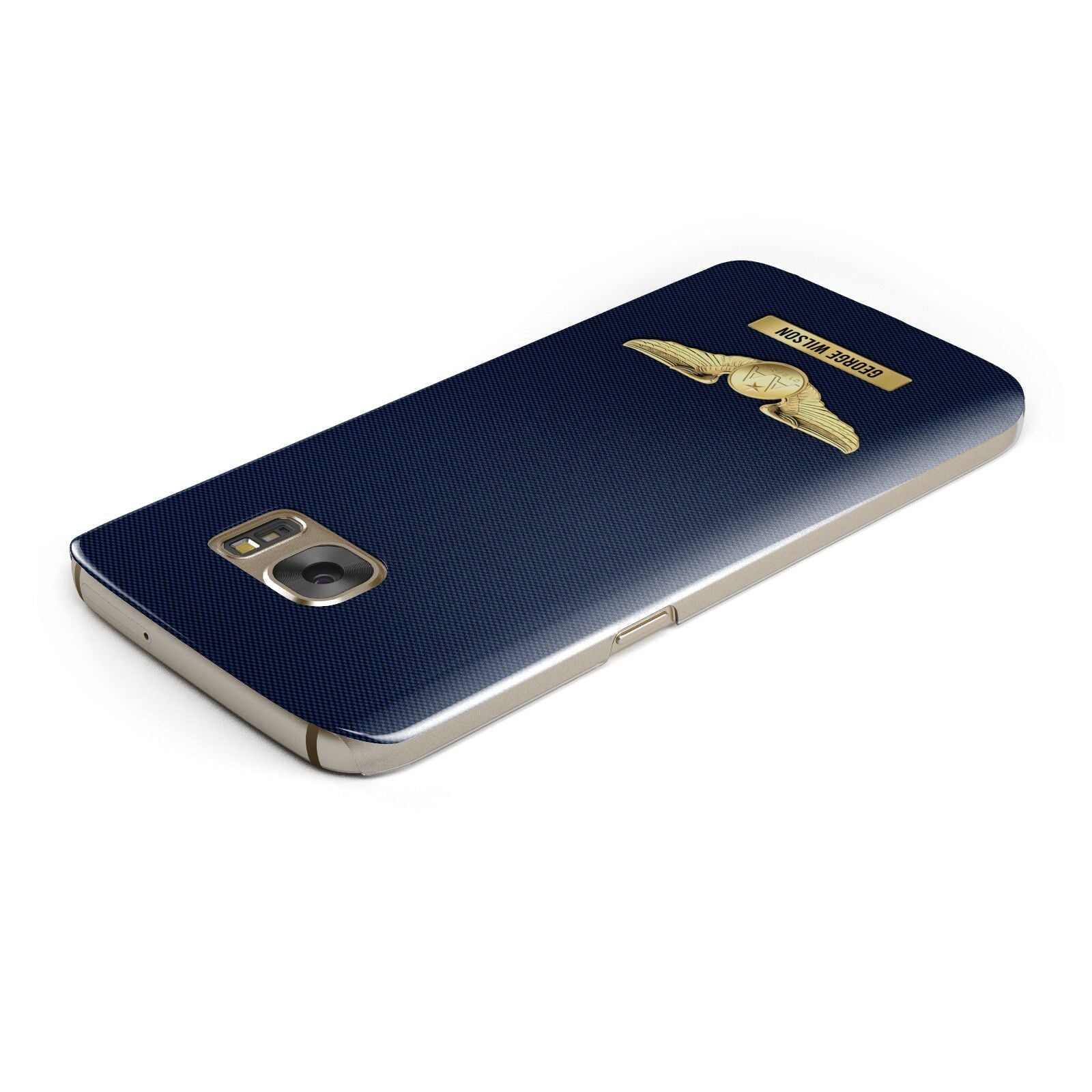 Personalised Pilot Wings Samsung Galaxy Case Top Cutout