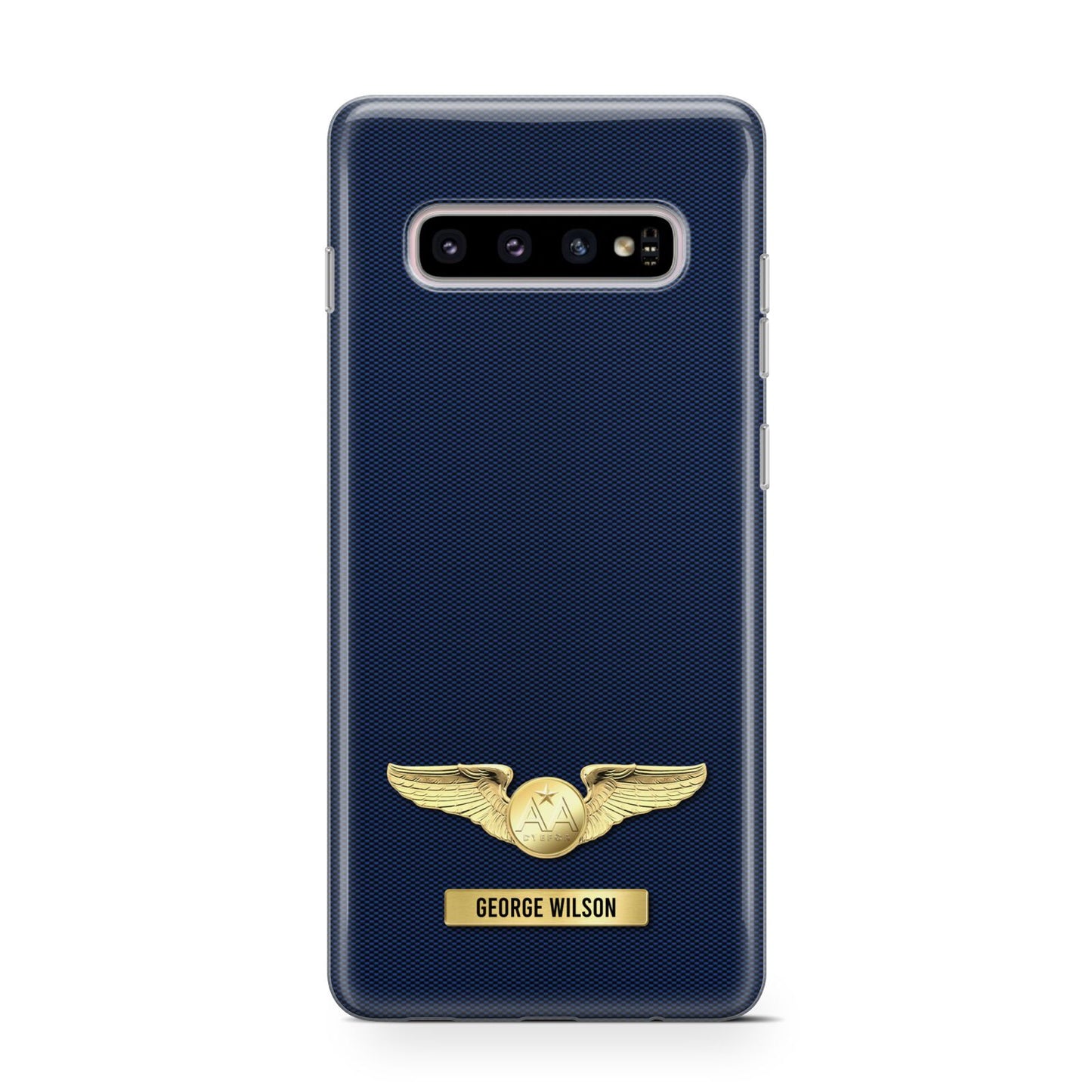 Personalised Pilot Wings Samsung Galaxy S10 Case