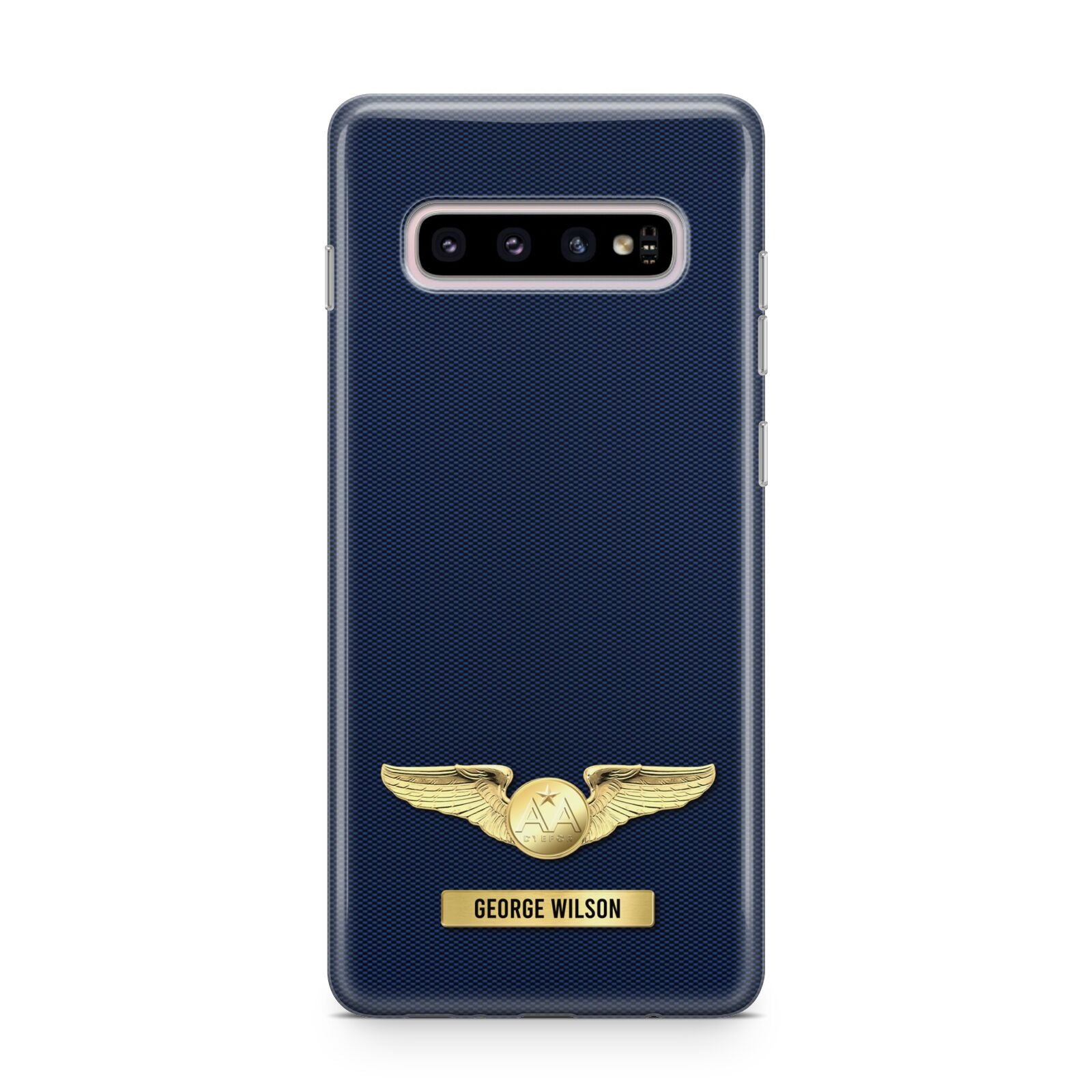 Personalised Pilot Wings Samsung Galaxy S10 Plus Case