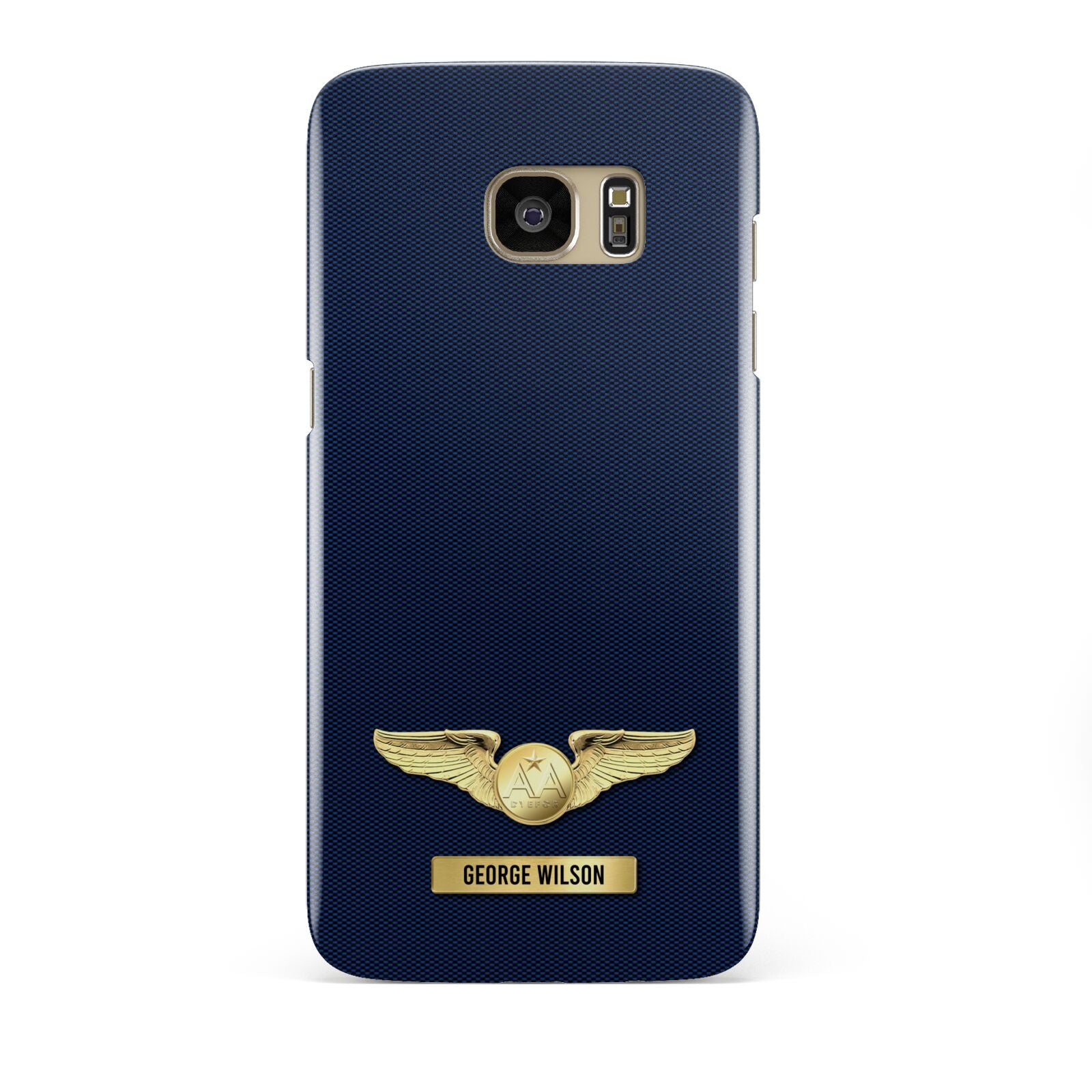 Personalised Pilot Wings Samsung Galaxy S7 Edge Case