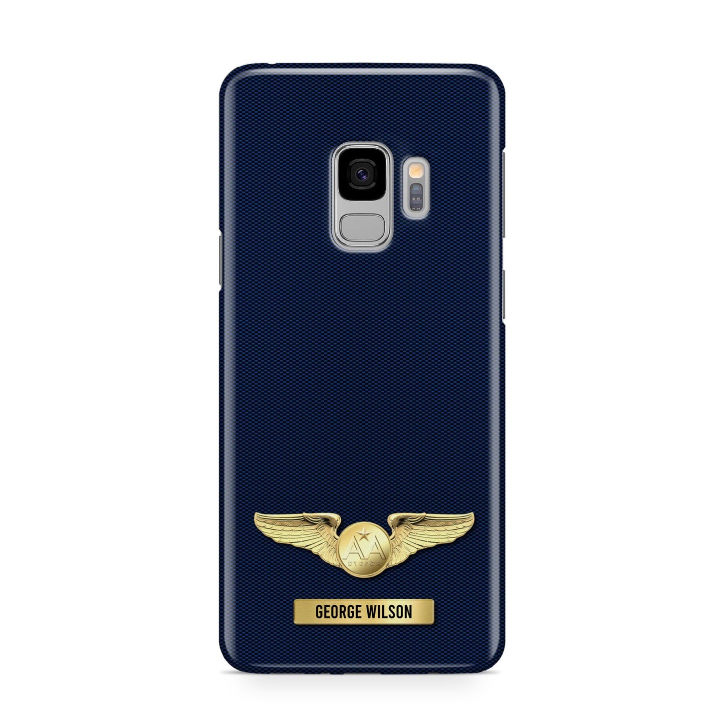 Personalised Pilot Wings Samsung Galaxy S9 Case