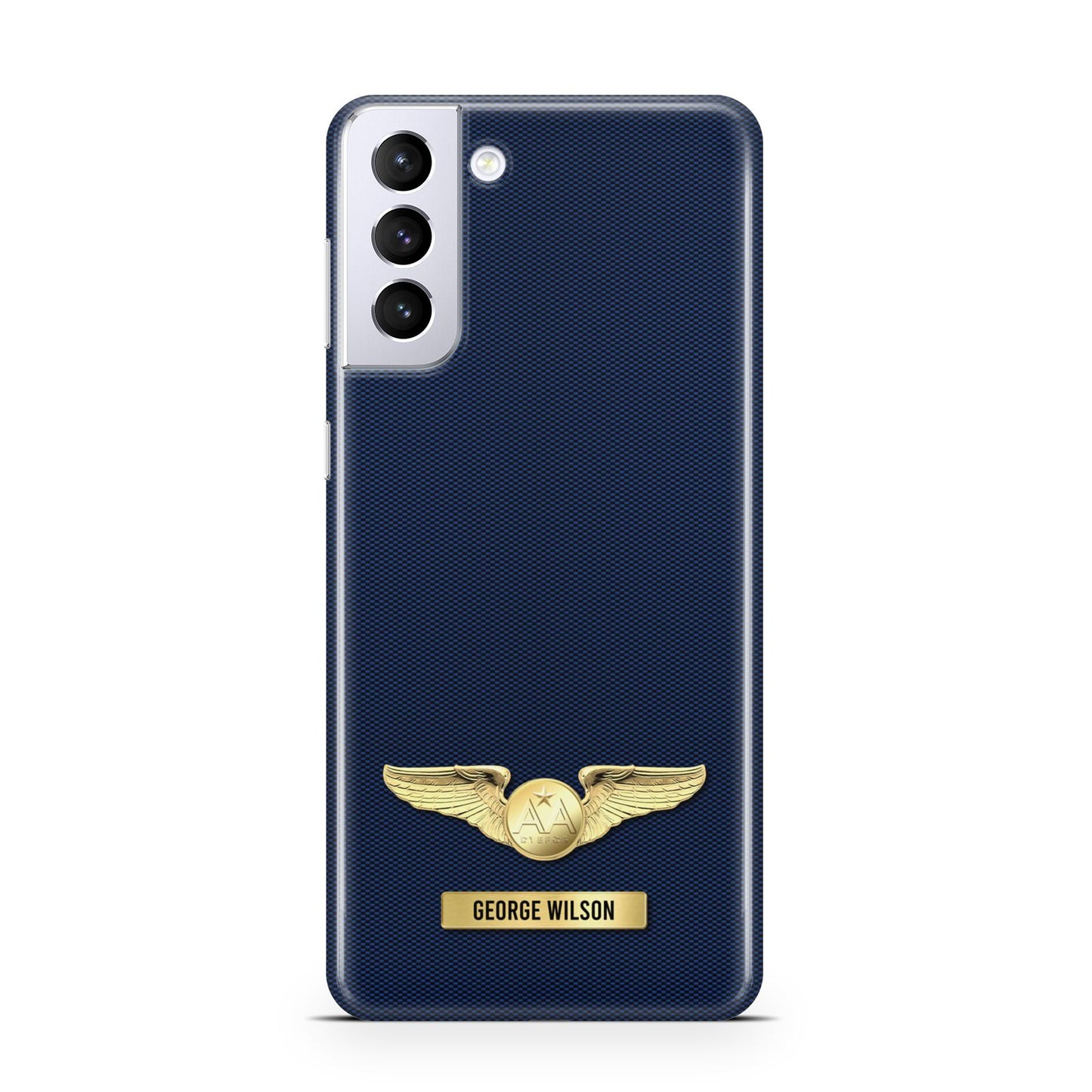 Personalised Pilot Wings Samsung S21 Plus Case