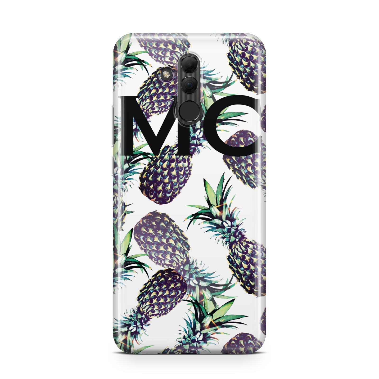 Personalised Pineapple Tropical White Huawei Mate 20 Lite