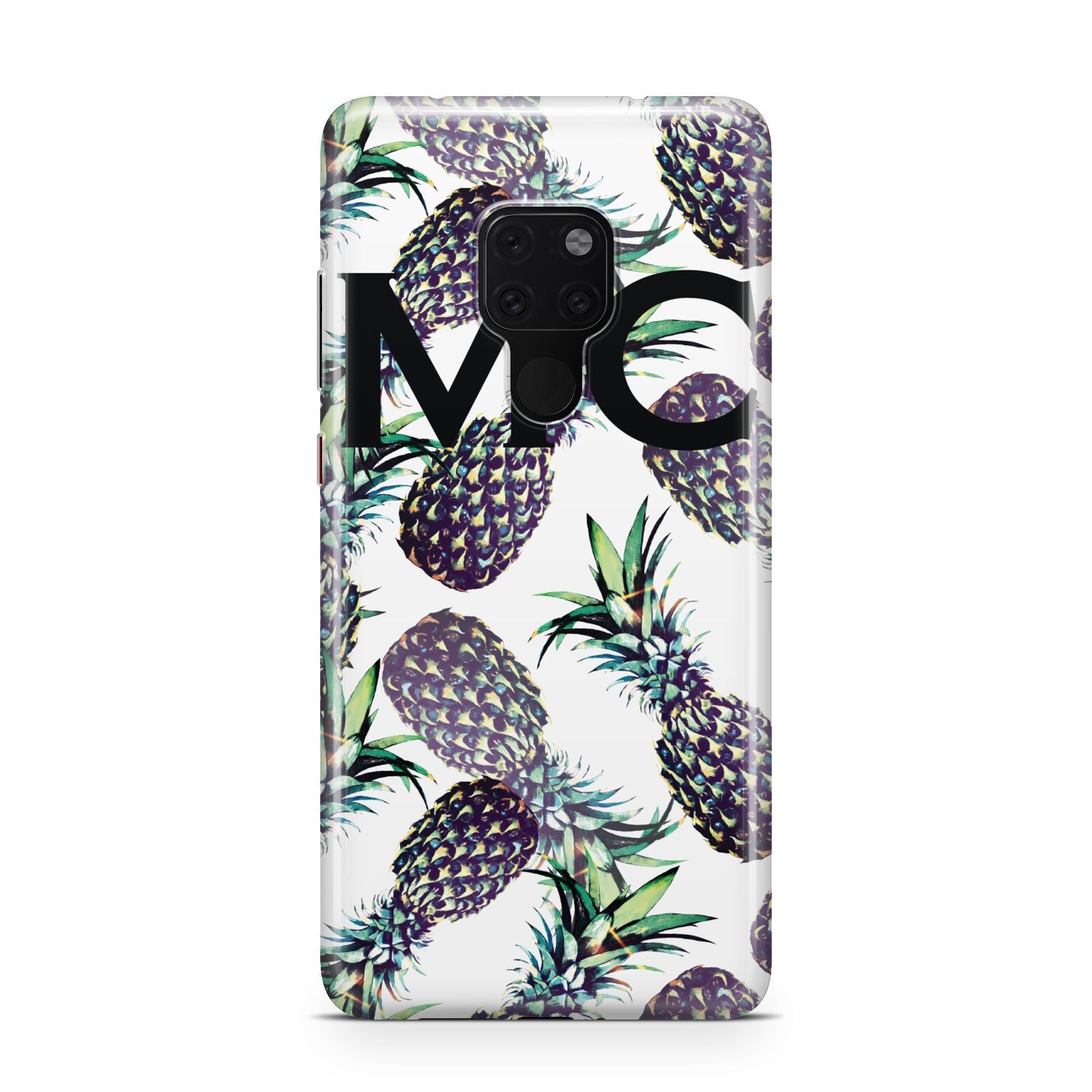 Personalised Pineapple Tropical White Huawei Mate 20 Phone Case