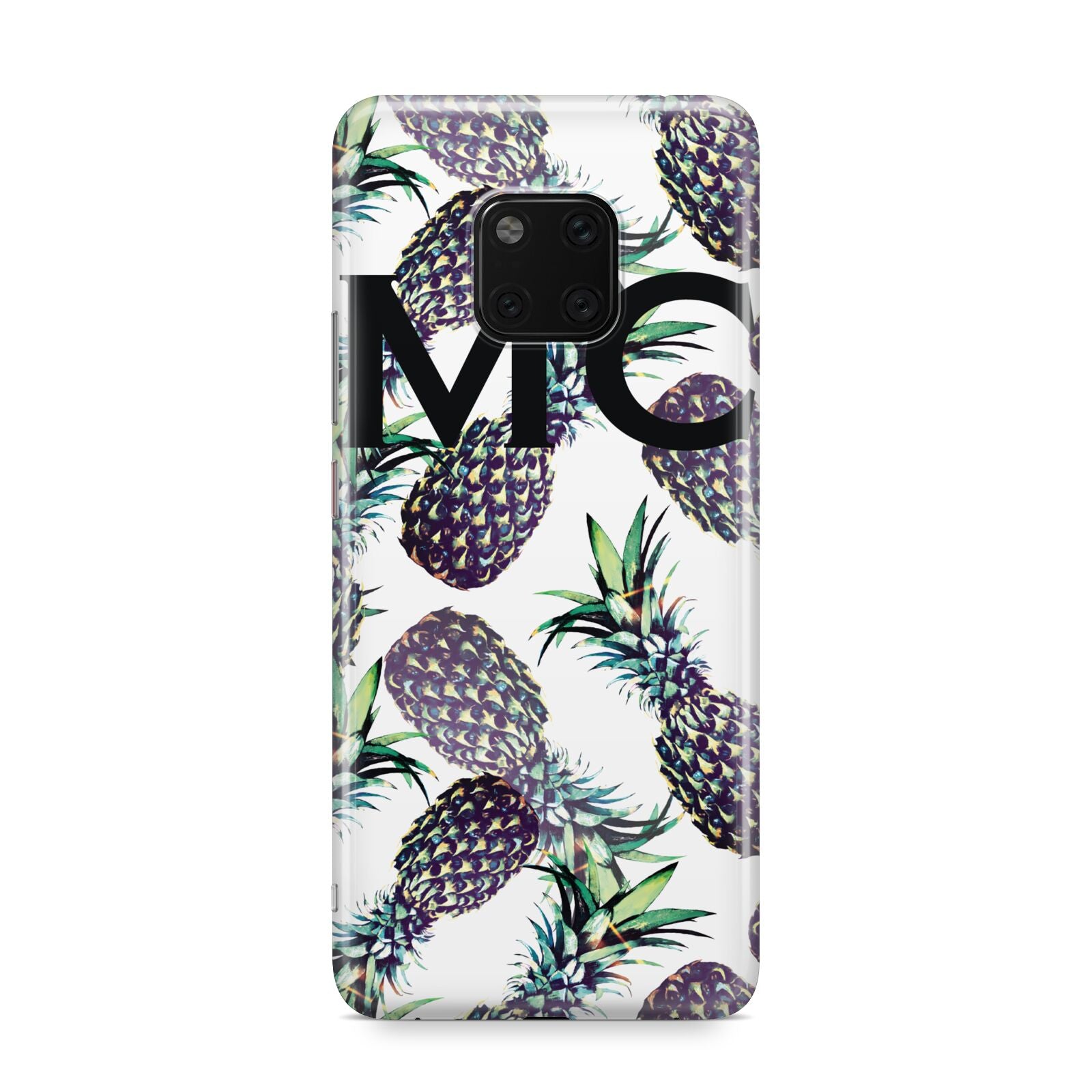 Personalised Pineapple Tropical White Huawei Mate 20 Pro Phone Case