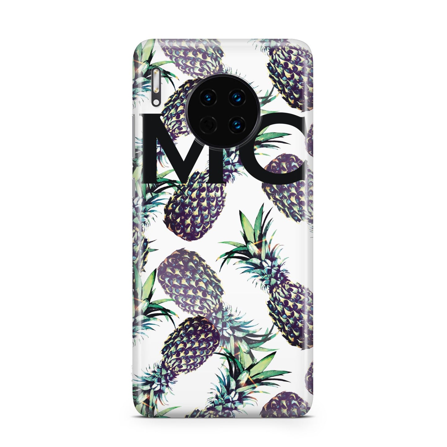 Personalised Pineapple Tropical White Huawei Mate 30