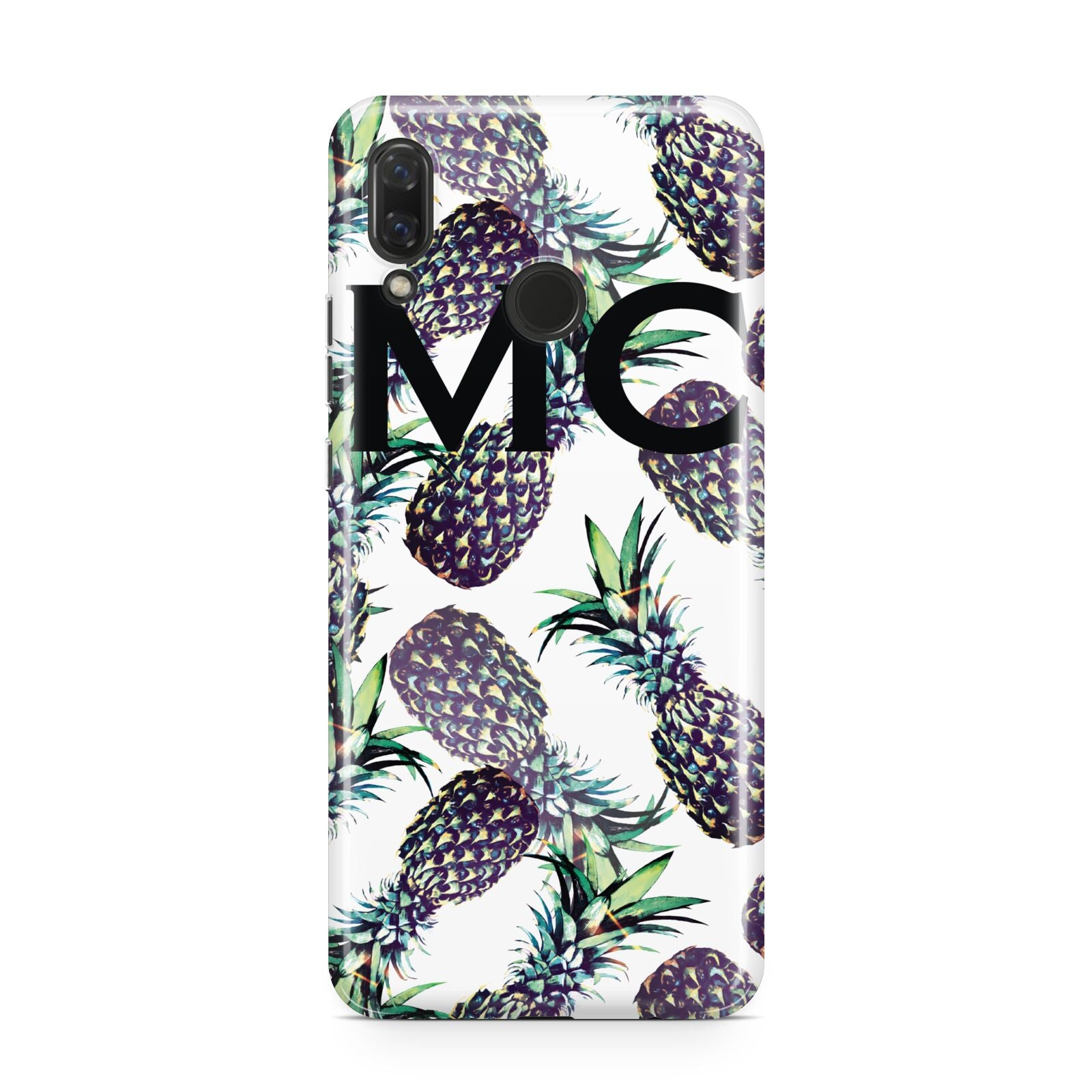 Personalised Pineapple Tropical White Huawei Nova 3 Phone Case