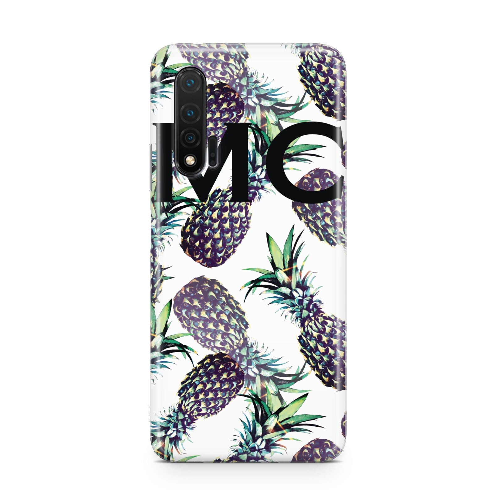 Personalised Pineapple Tropical White Huawei Nova 6 Phone Case