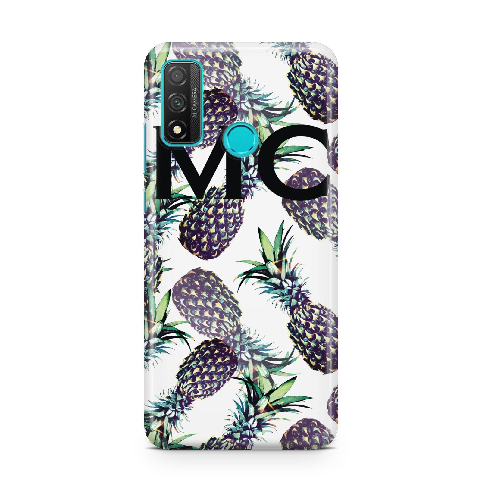 Personalised Pineapple Tropical White Huawei P Smart 2020