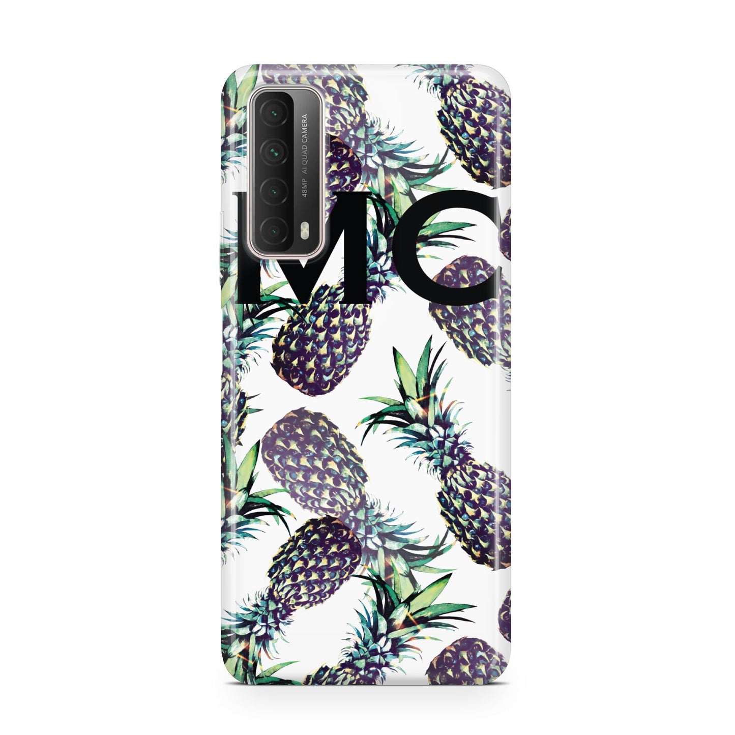 Personalised Pineapple Tropical White Huawei P Smart 2021