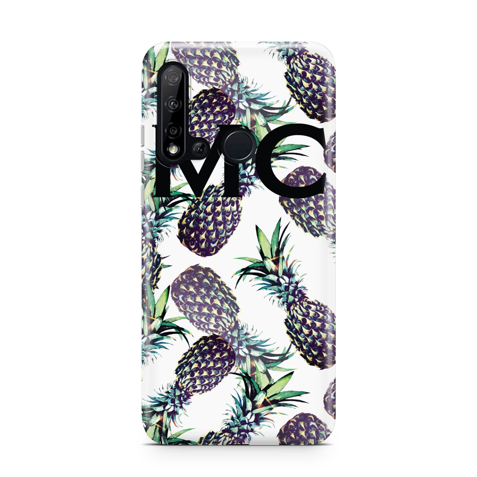 Personalised Pineapple Tropical White Huawei P20 Lite 5G Phone Case