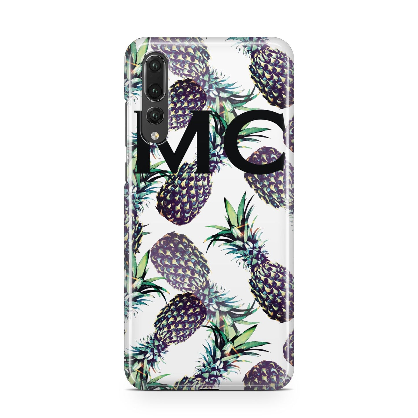 Personalised Pineapple Tropical White Huawei P20 Pro Phone Case