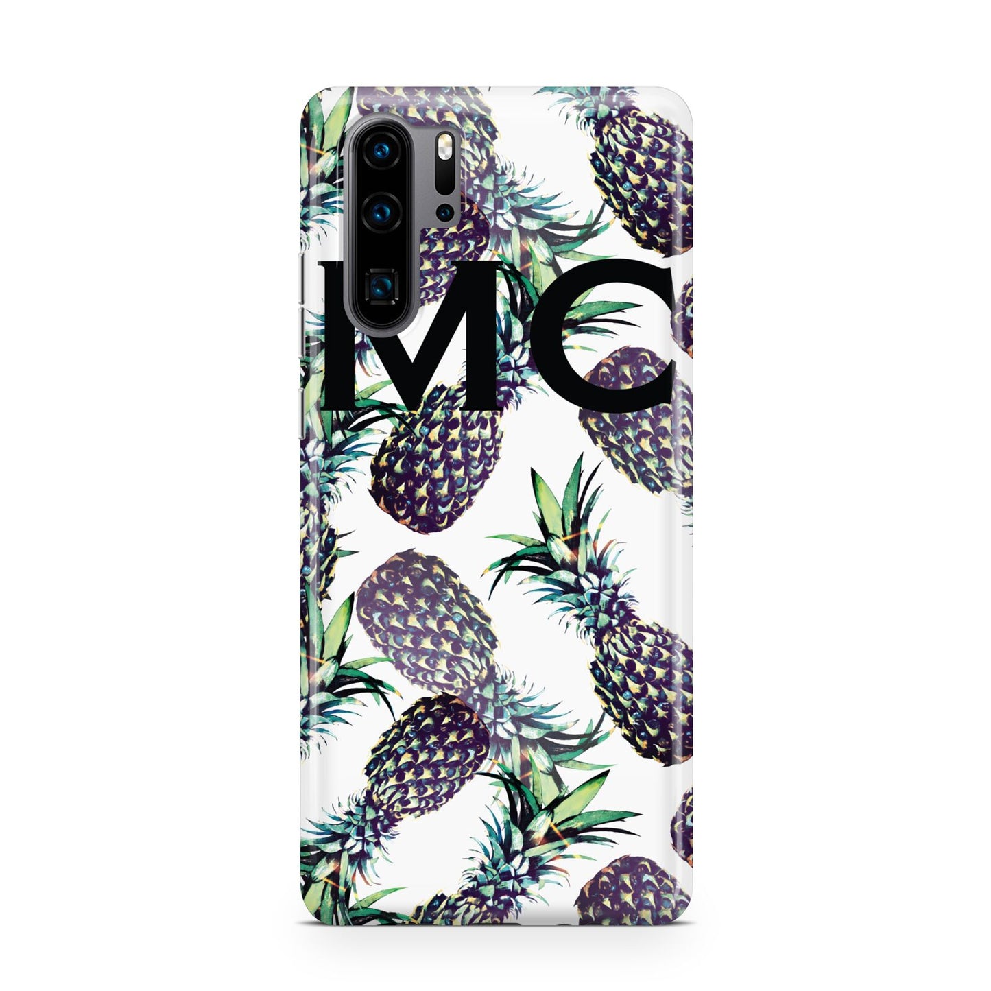 Personalised Pineapple Tropical White Huawei P30 Pro Phone Case