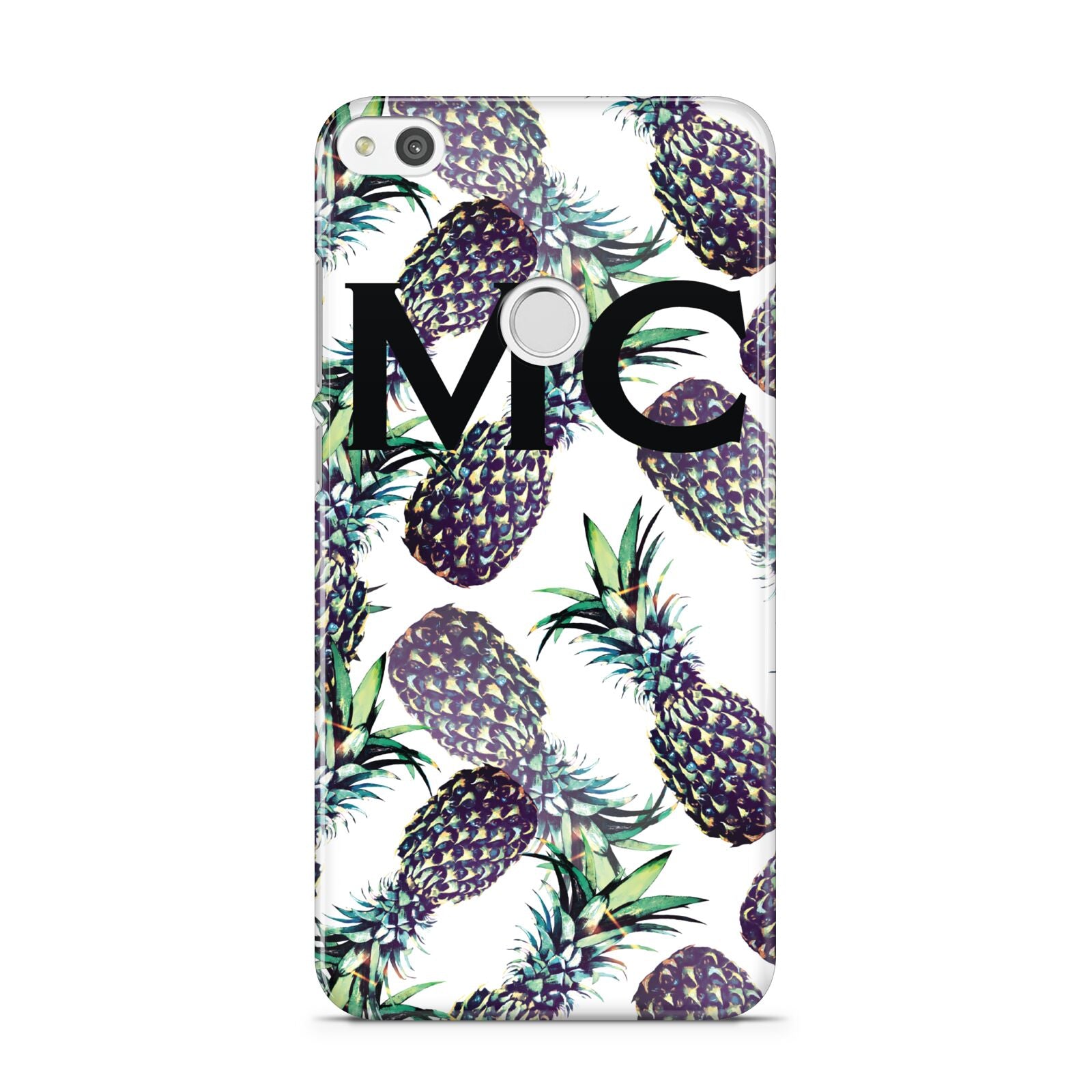 Personalised Pineapple Tropical White Huawei P8 Lite Case