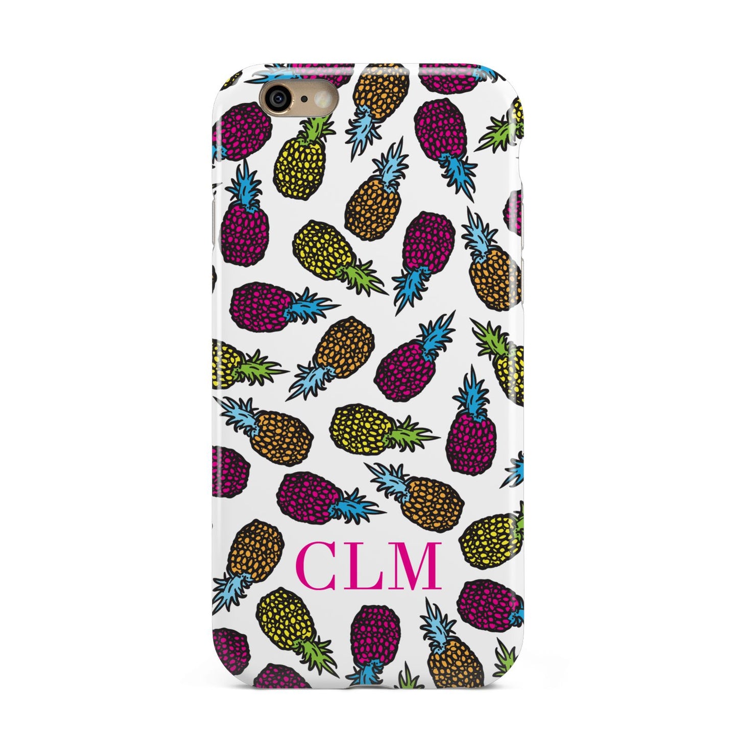 Personalised Pineapples Initials Apple iPhone 6 3D Tough Case