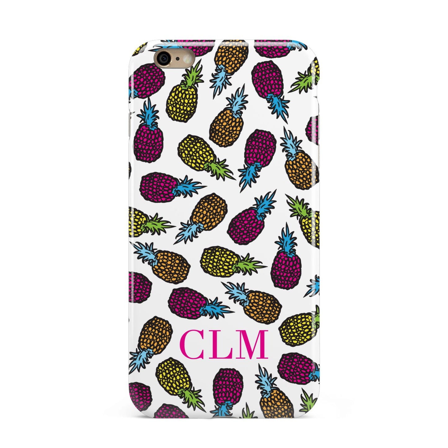 Personalised Pineapples Initials Apple iPhone 6 Plus 3D Tough Case