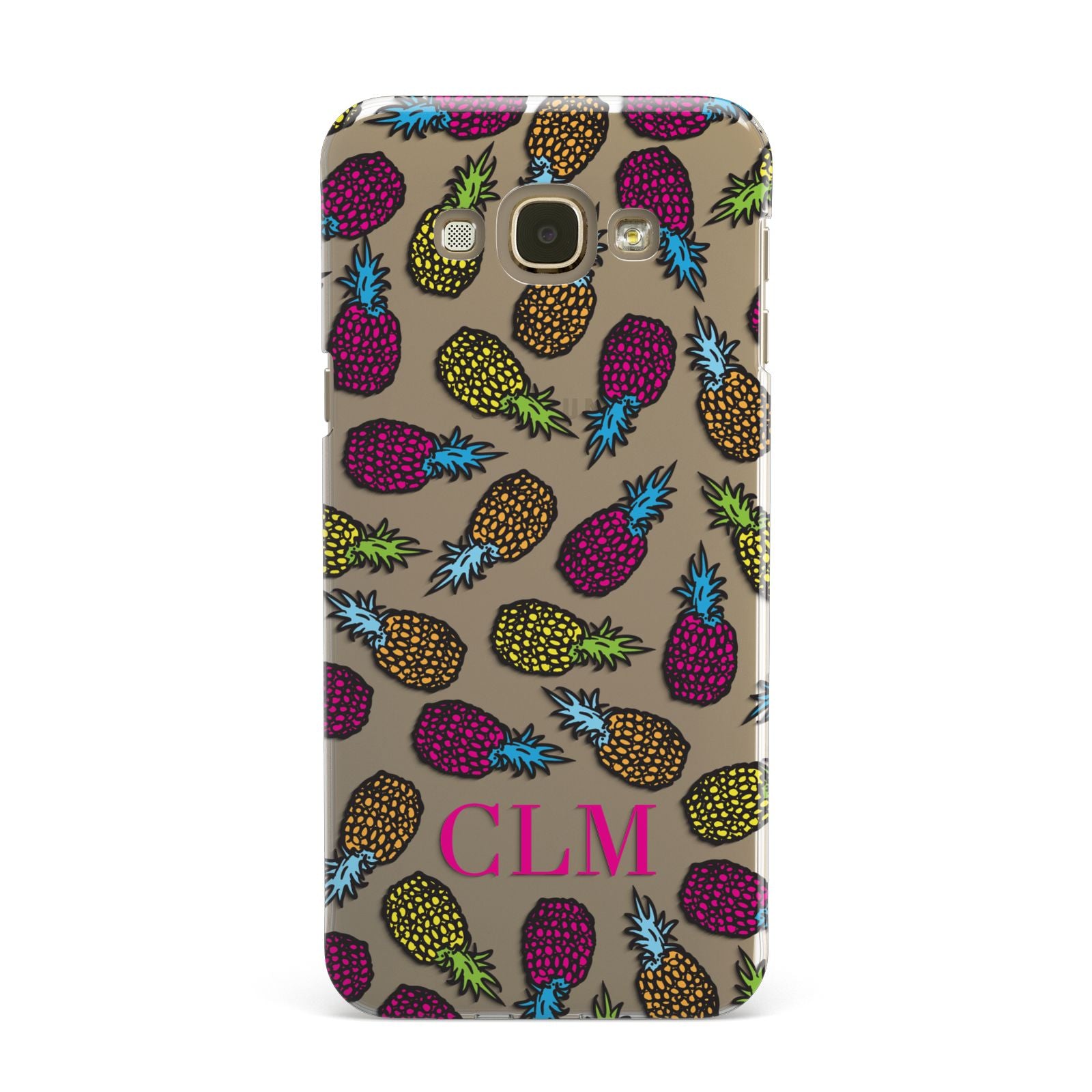 Personalised Pineapples Initials Samsung Galaxy A8 Case