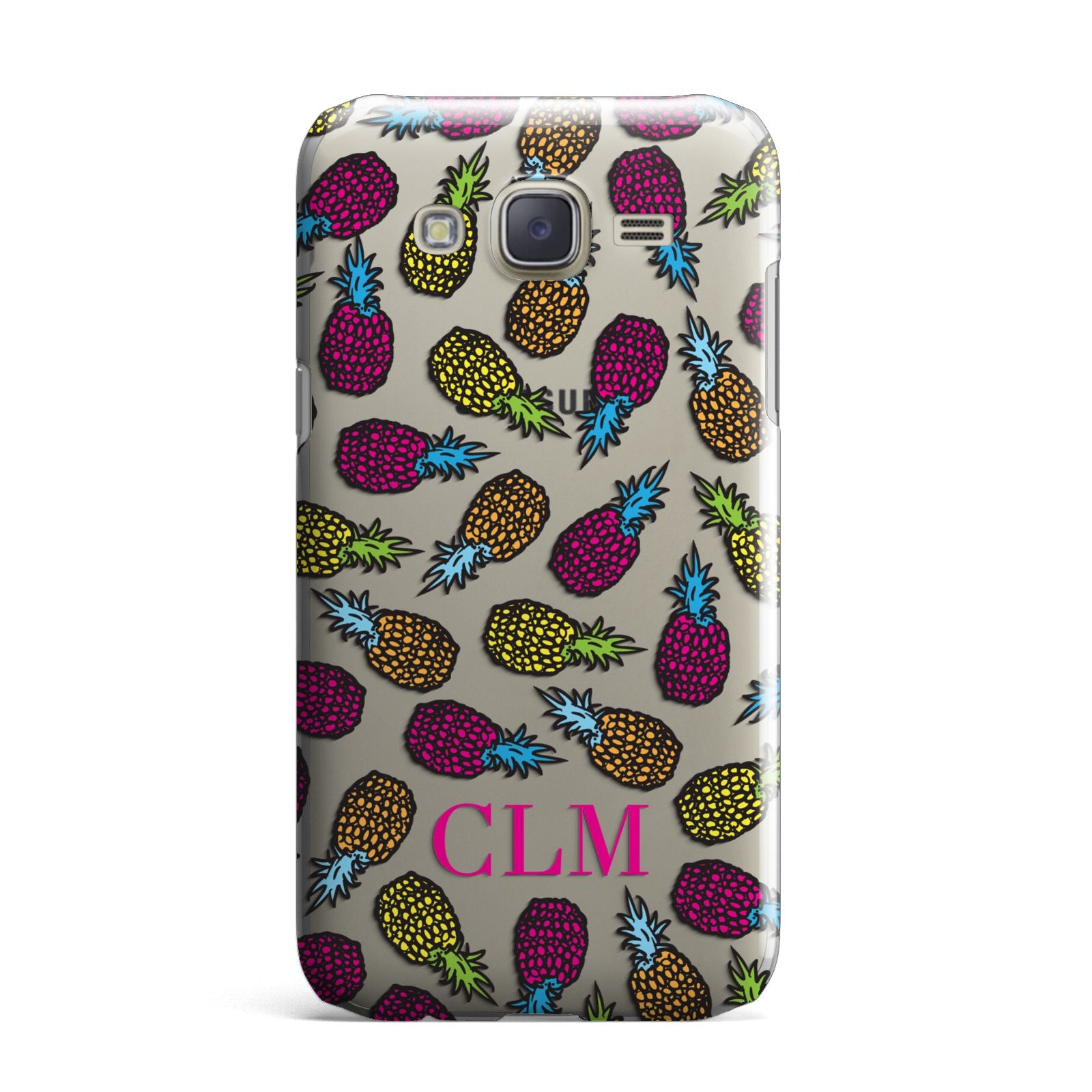 Personalised Pineapples Initials Samsung Galaxy J7 Case