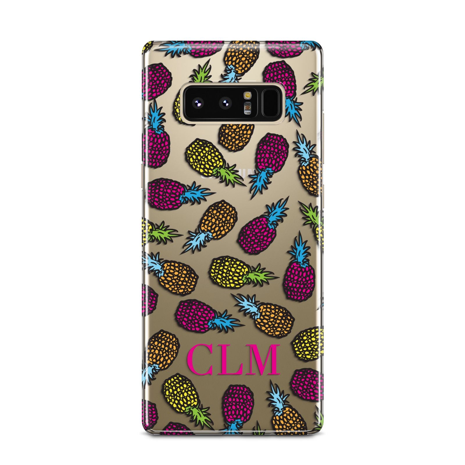 Personalised Pineapples Initials Samsung Galaxy Note 8 Case