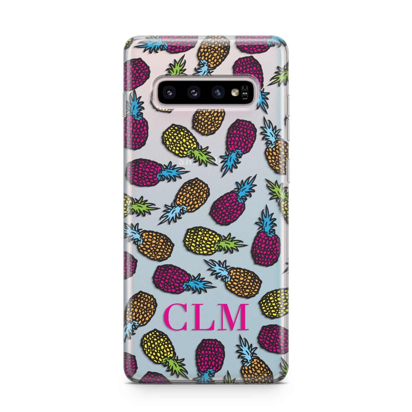 Personalised Pineapples Initials Samsung Galaxy S10 Plus Case