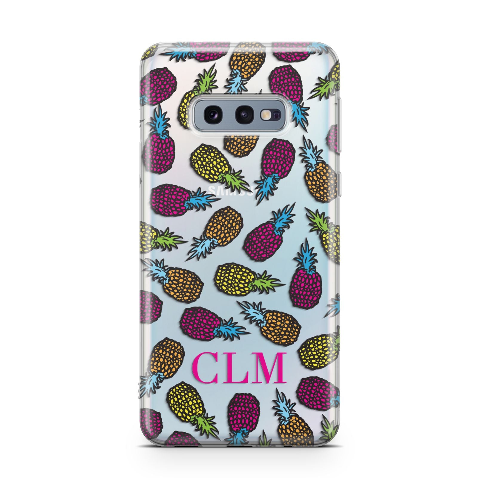 Personalised Pineapples Initials Samsung Galaxy S10E Case