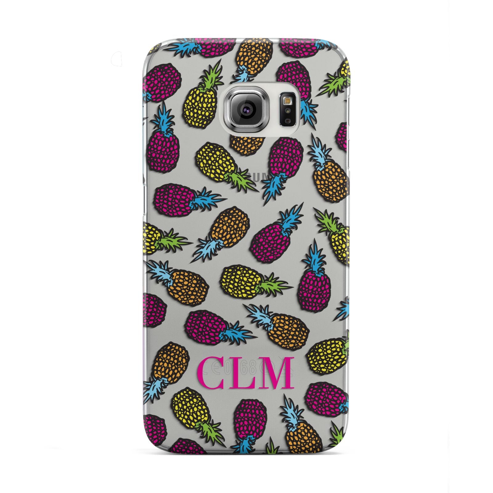 Personalised Pineapples Initials Samsung Galaxy S6 Edge Case