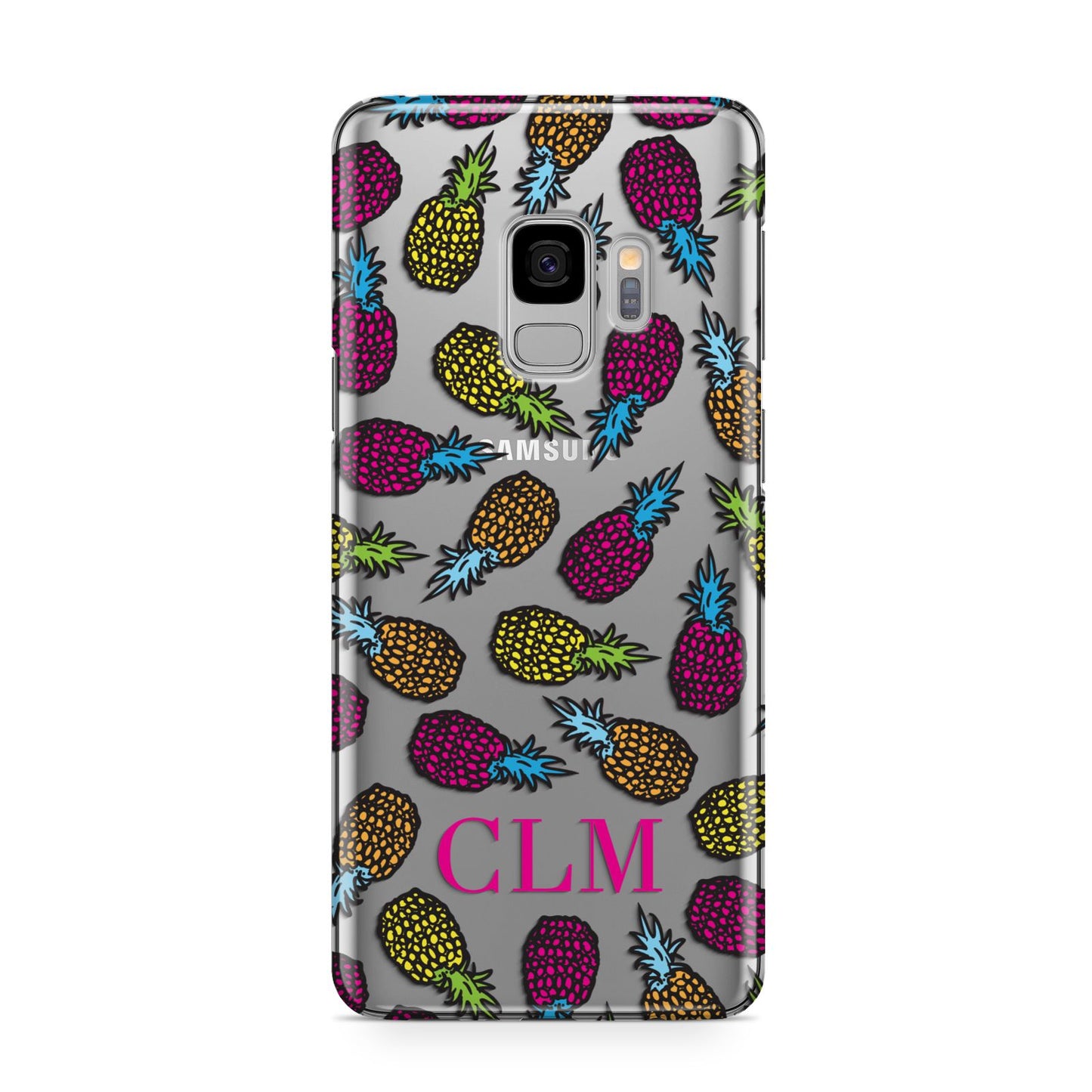 Personalised Pineapples Initials Samsung Galaxy S9 Case