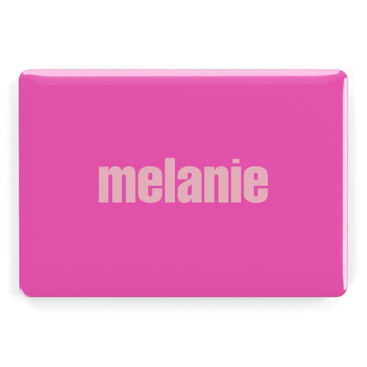 Personalised Pink Apple MacBook Case