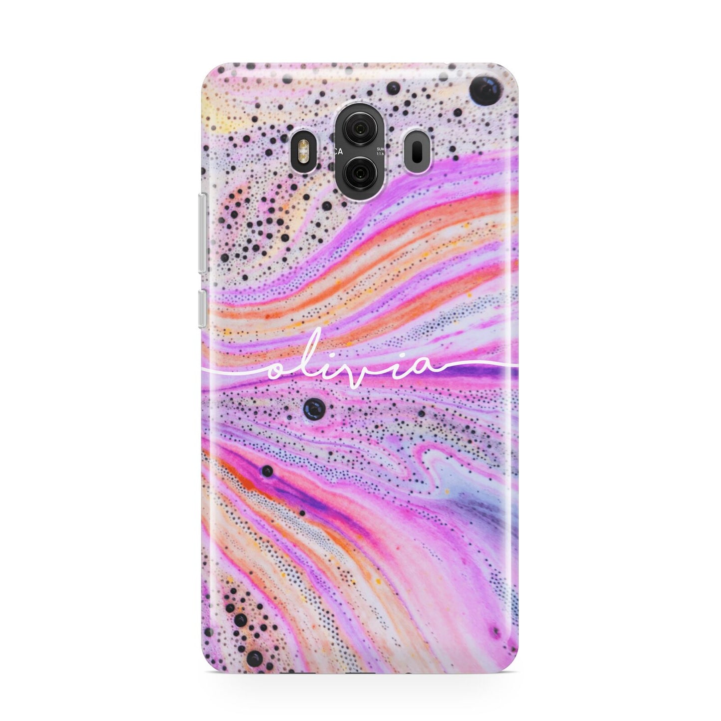 Personalised Pink Bath Bomb Huawei Mate 10 Protective Phone Case