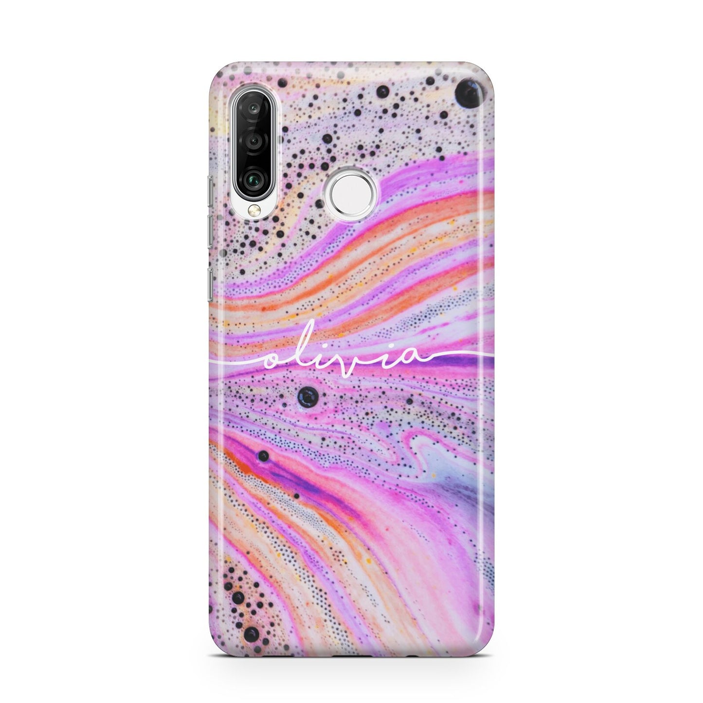 Personalised Pink Bath Bomb Huawei P30 Lite Phone Case