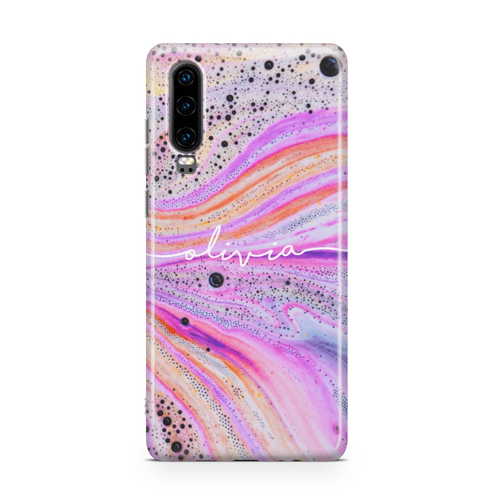 Personalised Pink Bath Bomb Huawei P30 Phone Case