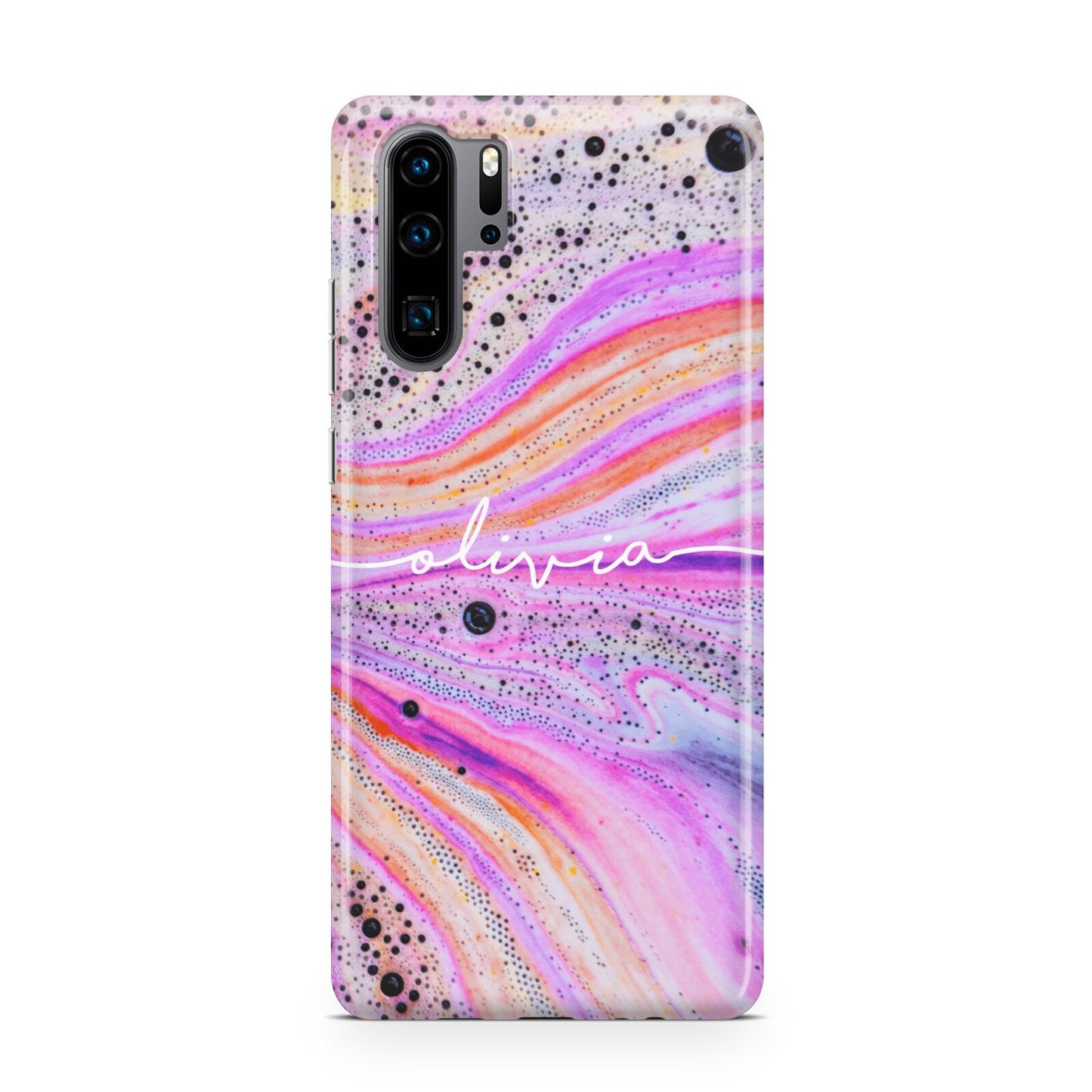 Personalised Pink Bath Bomb Huawei P30 Pro Phone Case