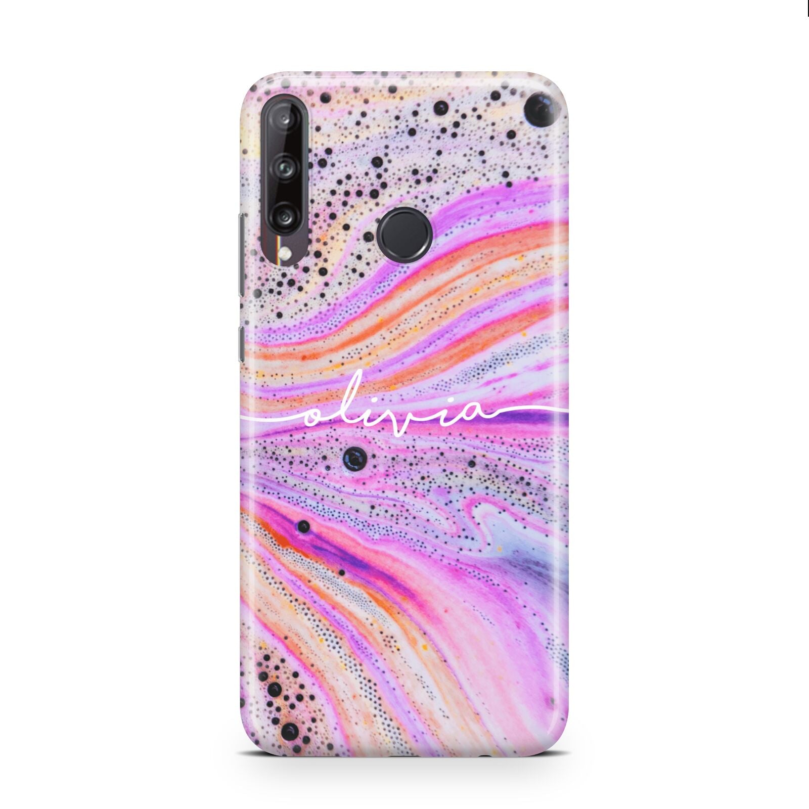 Personalised Pink Bath Bomb Huawei P40 Lite E Phone Case