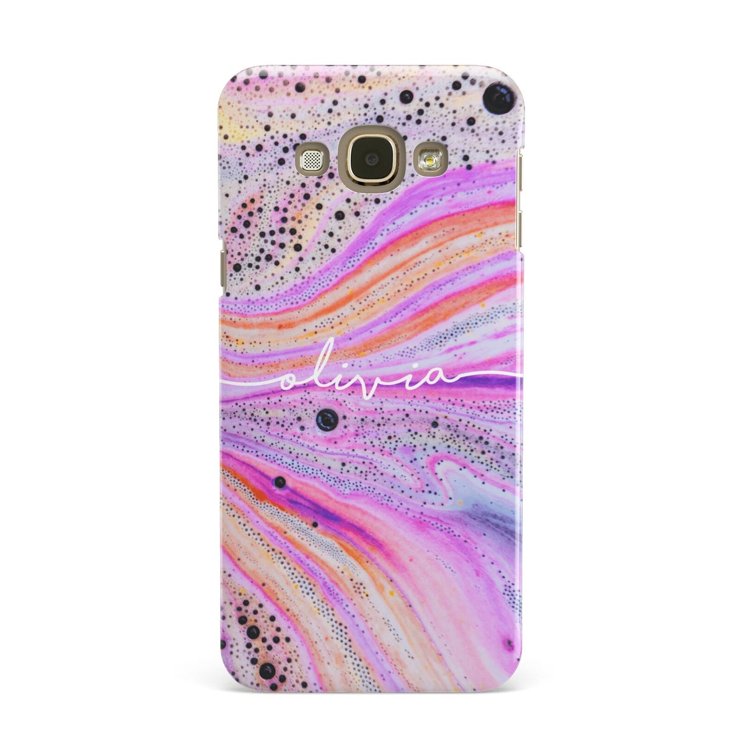 Personalised Pink Bath Bomb Samsung Galaxy A8 Case