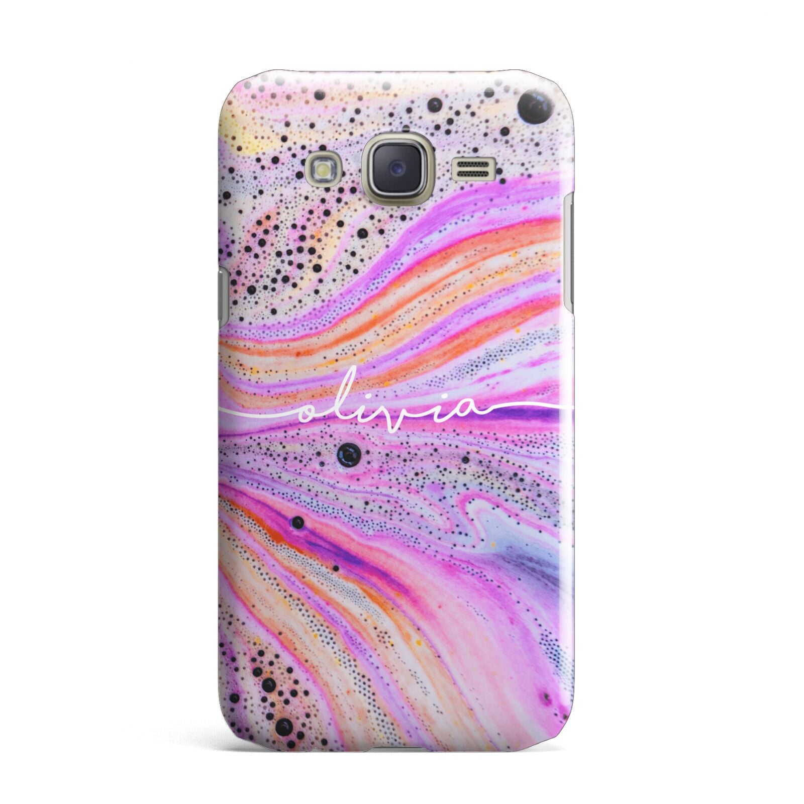 Personalised Pink Bath Bomb Samsung Galaxy J7 Case