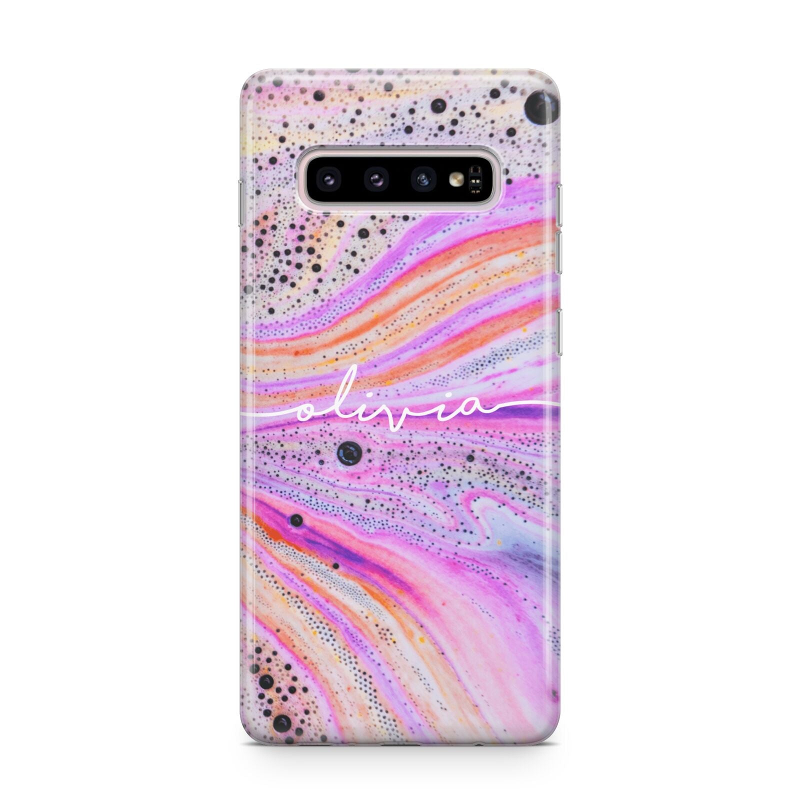 Personalised Pink Bath Bomb Samsung Galaxy S10 Plus Case