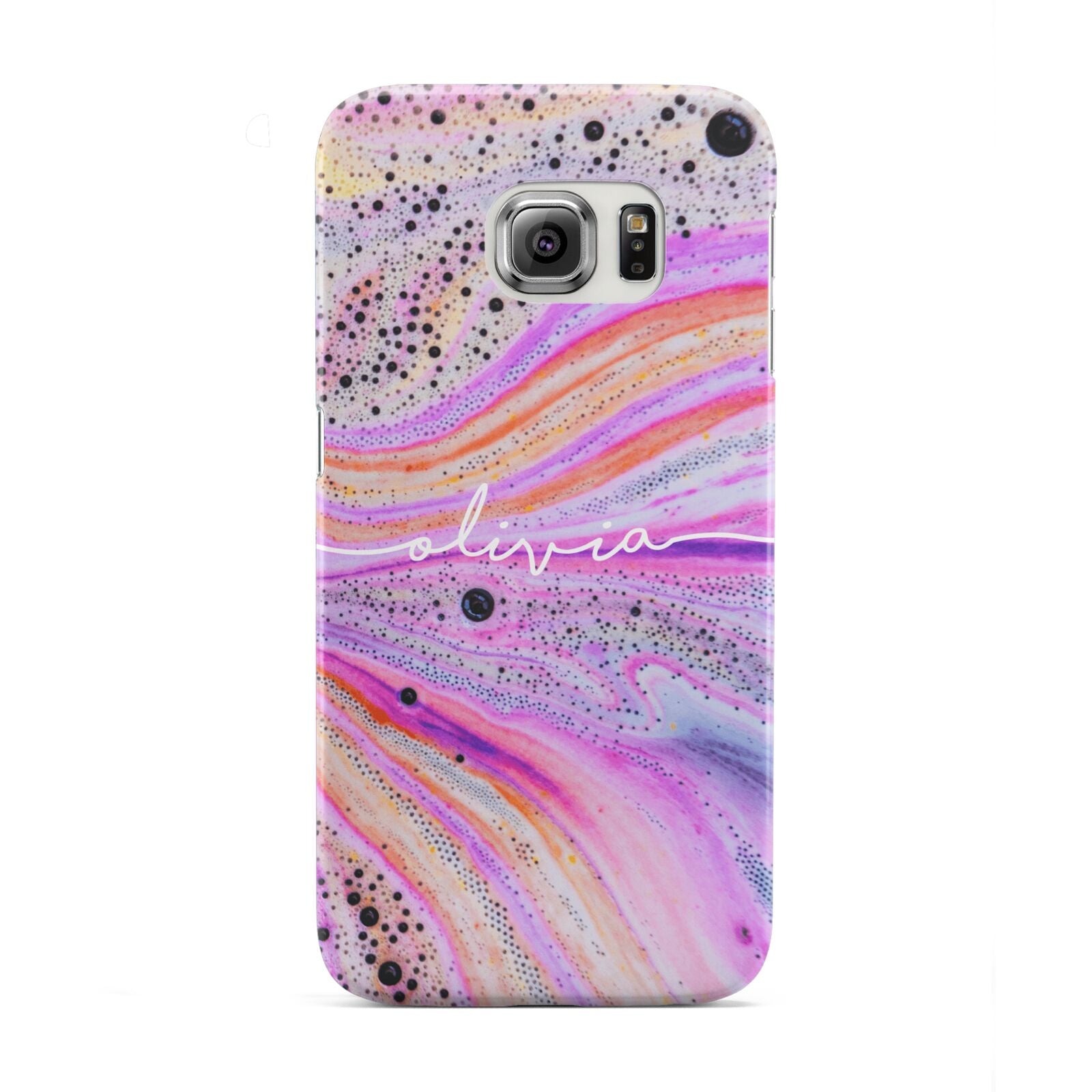 Personalised Pink Bath Bomb Samsung Galaxy S6 Edge Case